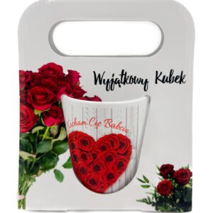 Kubek „Kocham Cię Babciu” z motywem Czerwonych Róż