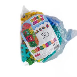 Klocki Wafle Konstrukcyjne – Zestaw 50 elementów – Polski Produkt