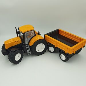 Traktor z przyczepą wywrotką Adriatic ProWork – Pomarańczowy ciągnik rolniczy dla dzieci