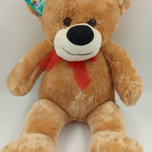 Maskotka Miś Pluszowy Teddy z Kokardką od BOBO – Przytulanka dla Dzieci od 3 lat – Raj75