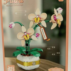 Klocki Bonsai Orchidea Storczyk 323 elementy, Kwiat Storczyk dla Dzieci od 6 lat