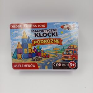 Klocki Magnetyczne Podrozne 45 el. dla Dzieci od 3 lat – Global Express Toys – Raj12
