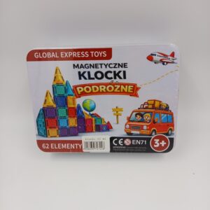 Klocki Magnetyczne Podrozne 62 el. dla Dzieci od 3 lat – Global Express Toys – Raj43