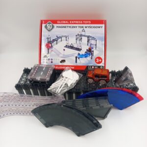 Magnetyczny Tor Wyscigowy 50 el. z Samochodzikiem dla Dzieci – Global Express Toys – Raj14