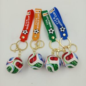 Brelok z Piłką Nożną FIFA World Cup Kolorowy Pasek dla Dzieci – Raj70