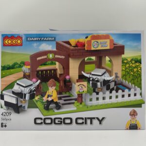 Klocki COGO City 4209 Dairy Farm — Farma Mleczna z Krowami – Raj35
