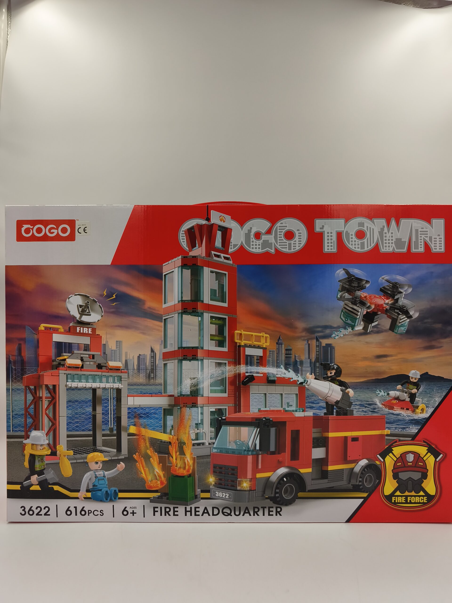 Klocki COGO Town 3622 Fire Headquarter Komenda Straży Pożarnej - Raj38