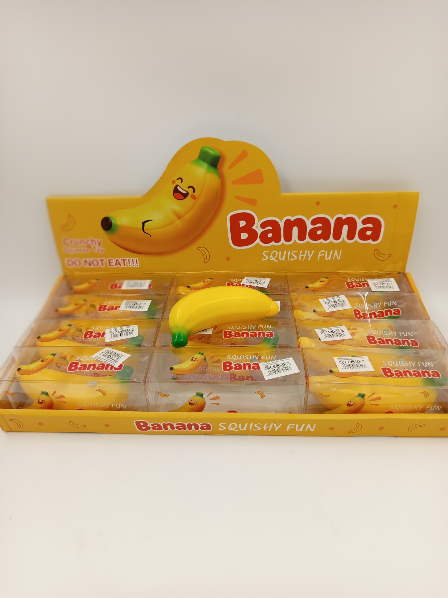gniotek banan Banana Squishy Fun realistyczny żółty banan