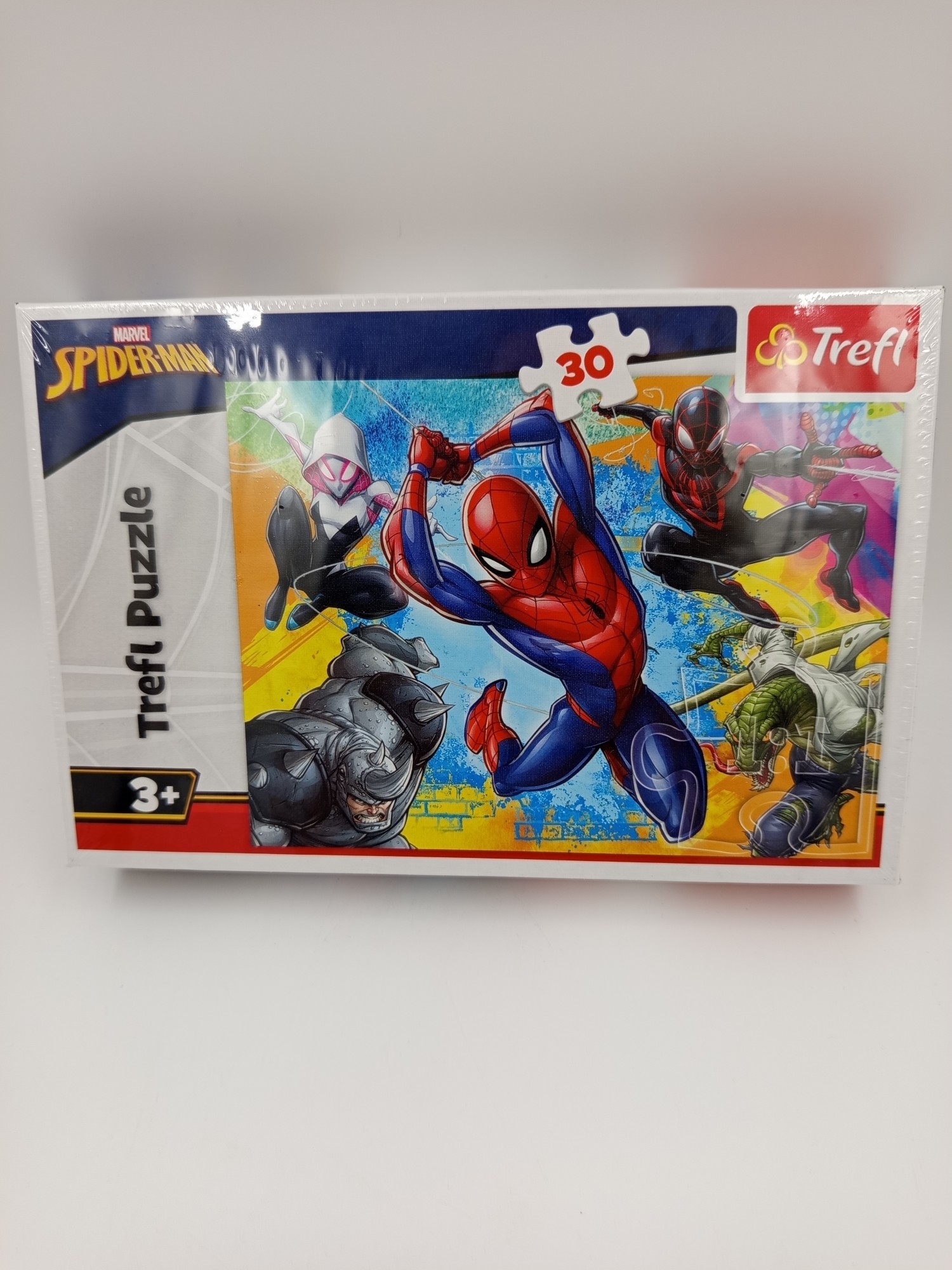 puzzle Spiderman Trefl 30 elementów – Spider-Man, Ghost-Spider i Miles Morales