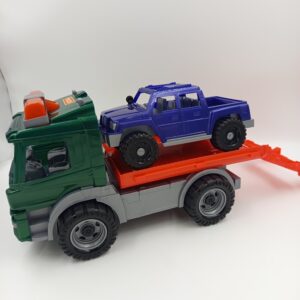 Laweta z Autem Pick-up Polesie – Duża Ciężarówka Pomoc Drogowa z Rampą dla Dzieci 3+ – Raj137